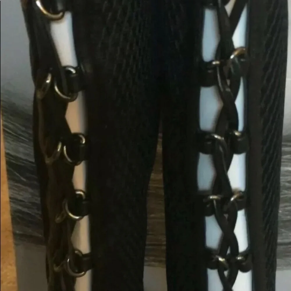 JLO Jennifer Lopez tie OTK over the knee BOOTs madia 7 shoes brand new